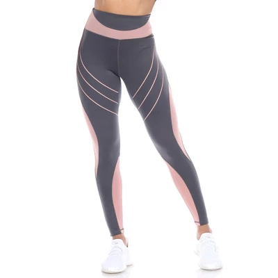 Women's High-Waist Reflective Piping Fitness Leggings - White Mark 7 Women's High-Waist Reflective Piping Fitness Leggings - White Mark - Image 7