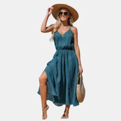 Women's V-Neck Maxi Cover-Up Dress - Cupshe -Trendy Women GUEST 0129f0cd 0ba9 4c45 ac86 7d77d80e9613