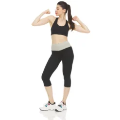 Infinite Basics Women's High Waist Tummy Control Yoga Super Comfy Legging Capris - Great For Working Out, Hanging Around The House & Sleep -Trendy Women GUEST 01788b80 d9de 44c5 8566 b65e7959ce99