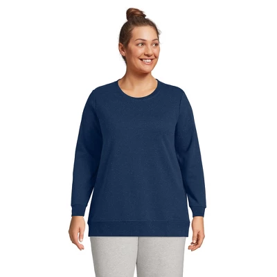 Lands' End Women's Serious Sweats Crewneck Long Sleeve Sweatshirt Tunic 5 Lands' End Women's Serious Sweats Crewneck Long Sleeve Sweatshirt Tunic - Image 5