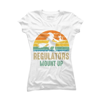 Junior's Design By Humans Regulators Mount Up Halloween Witch By RedBirdLS T-Shirt 5 Junior's Design By Humans Regulators Mount Up Halloween Witch By RedBirdLS T-Shirt - Image 5