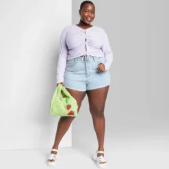 Women's Super-High Rise Rolled Cuff Jean Shorts - Wild Fable™ -Trendy Women GUEST 04d440b5 c37c 4a9f aa38 6fef45cd9086