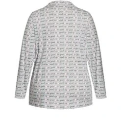 Women's Plus Size Button Through Sleep Top - Gray | AVENUE -Trendy Women GUEST 050c960f e50d 4ae6 a266 401aa94778bf