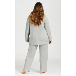 Women's Plus Size Hacci Button Top - Gray | AVENUE -Trendy Women GUEST 058e5194 e76d 4857 88b7 2559f596cc9e