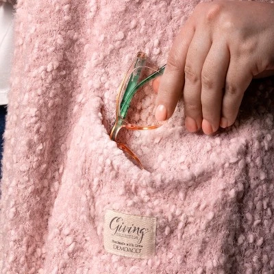 DEMDACO Pink Giving Shawl 27x70 Inch - Pink 10 DEMDACO Pink Giving Shawl 27x70 Inch - Pink - Image 10