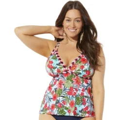Swimsuits For All Women’s Plus Size Loop Strap Tankini Top -Trendy Women GUEST 05dfa833 12c4 4619 982f cc1d30171f58