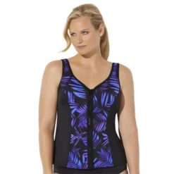 Swimsuits For All Women’s Plus Size Chlorine Resistant Sweetheart Zip Front Tankini Top 9 Swimsuits For All Women’s Plus Size Chlorine Resistant Sweetheart Zip Front Tankini Top -Trendy Women GUEST 0744fc25 015a 4fdc 96f6 29a88021ece6