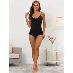 Allegra K Women's Shaping Tummy Control Adjustable Straps Sculpting Leotard 9 Allegra K Women's Shaping Tummy Control Adjustable Straps Sculpting Leotard -Trendy Women GUEST 09675c73 97e3 47a0 b29b be6a2761fae7