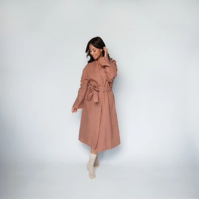 100% French Linen Unisex Bathrobe | BOKSER HOME 5 100% French Linen Unisex Bathrobe | BOKSER HOME - Image 5