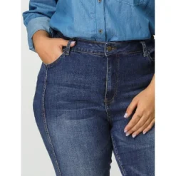 Agnes Orinda Women's Plus Size Mid Rise Stretch Washed Skinny Denim Jeans 16 Agnes Orinda Women's Plus Size Mid Rise Stretch Washed Skinny Denim Jeans -Trendy Women GUEST 0c85c814 6675 4ab0 bb80 eab698062f98