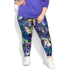 Women's Plus Size Print Detail Legging - Black | AVENUE LEISURE -Trendy Women GUEST 0cb507cf 5f29 4bdb 8fd9 4cfc9c48d791