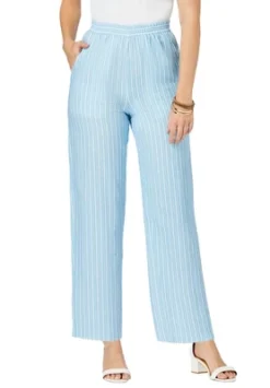Jessica London Women’s Plus Size Lightweight Linen-Blend Straight-Leg Pants 11 Jessica London Women’s Plus Size Lightweight Linen-Blend Straight-Leg Pants -Trendy Women GUEST 0cb9656b efb3 4a95 9f1b e4a628396275