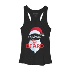 Women's Design By Humans Respect The Beard Santa Claus Funny Christmas By ILCreative Racerback Tank Top -Trendy Women GUEST 0cba723d a512 4f0e bab3 ae9072d9f316