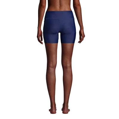 Lands' End Women's Chlorine Resistant High Waisted 6" Bike Swim Shorts With UPF 50 Sun Protection 1 Lands' End Women's Chlorine Resistant High Waisted 6" Bike Swim Shorts With UPF 50 Sun Protection