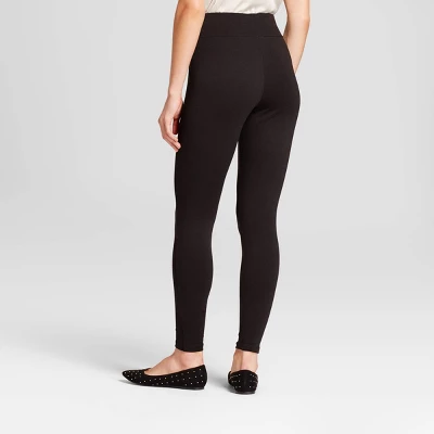 Women's High Waist Ponte Leggings - A New Day Black 1 Women's High Waist Ponte Leggings - A New Day Black