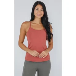 Yogalicious Womens Nude Tech Polygiene Emma Tank Top With High Support Built-In Bra -Trendy Women GUEST 0f214c7e 2204 4a48 b994 acafd4d0c6bb