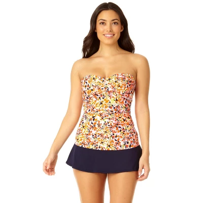 Anne Cole - Women's Twist Front Bandeaukini Swim Top 19 Anne Cole - Women's Twist Front Bandeaukini Swim Top - Image 19