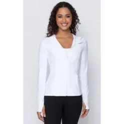 Yogalicious - Women's Slim Fit Hooded Track Jacket -Trendy Women GUEST 10e4dfd2 7971 49eb a53a 089f8cf6e98c