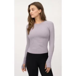 Yogalicious Womens Seamless Zaia Long Sleeve Active Shirt -Trendy Women GUEST 11de4a1a 10ad 42c6 9086 196b690ad60a