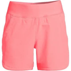 Lands' End Women's 5" Quick Dry Elastic Waist Board Shorts Swim Cover-up Shorts With Panty -Trendy Women GUEST 11f2440a 00b6 4ed9 b43c 407db0e162e2