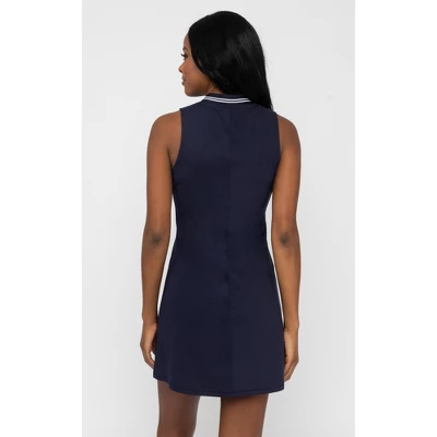 90 Degree By Reflex Womens V-Neck Slit Dress With Contrast Stripe 2 90 Degree By Reflex Womens V-Neck Slit Dress With Contrast Stripe - Image 2