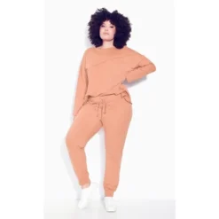 Women's Plus Size Only Lounge Plain Pant - Terracotta | ZIM & ZOE 5 Women's Plus Size Only Lounge Plain Pant - Terracotta | ZIM & ZOE -Trendy Women GUEST 165d15dd f5a1 48ee aa54 719ff4fd28e9