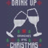 Women's Design By Humans Drink Up Grinches Ugly Christmas Sweater By Shirtpublic Racerback Tank Top