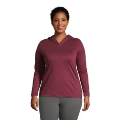 Lands' End Women's Supima Cotton Pullover Hoodie -Trendy Women GUEST 17396c23 08ea 4353 b50d e0ab970d18e5