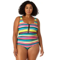 Anne Cole Plus - Women's Center Tab Over The Shoulder One Piece Swimsuit -Trendy Women GUEST 17c03ea8 fd3e 4f9c 926f d1693e662860
