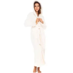 Women's Faux Fur Feather Hooded Robe, Soft Plush Fleece Bathrobe With Hood 16 Women's Faux Fur Feather Hooded Robe, Soft Plush Fleece Bathrobe With Hood -Trendy Women GUEST 186f937b f53f 46b1 a0d2 678f95f6643f