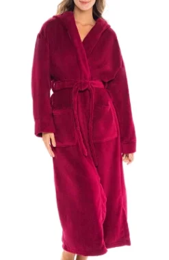 Women's Classic Winter Robe, Hooded Cozy Plush Fleece Bathrobe -Trendy Women GUEST 195951ef e820 4266 8966 2dc471e5f9a7