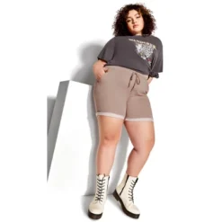 Women's Plus Size Mavis Short - Pink | SOCIETIE+ -Trendy Women GUEST 197fab63 dafc 44a7 9780 7db7cedcc964