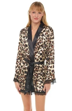 Womens Leopard Print Robe, Short Satin Silk Lace Trim 9 Womens Leopard Print Robe, Short Satin Silk Lace Trim -Trendy Women GUEST 1a3776d9 6339 48af 8d28 3c5595f8b4e2