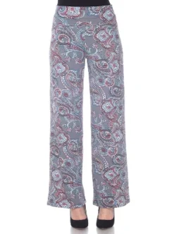 Women's Paisley Printed Palazzo Pants - White Mark -Trendy Women GUEST 1a460ba8 6f5d 432a b030 a55798233415