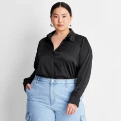 Women's Long Sleeve Button-Front Shirt - A New Day™ 13 Women's Long Sleeve Button-Front Shirt - A New Day™ -Trendy Women GUEST 1b86a52e cc73 4930 a31b 25638b8d413d