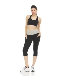 Infinite Basics Women's High Waist Tummy Control Yoga Super Comfy Legging Capris - Great For Working Out, Hanging Around The House & Sleep -Trendy Women GUEST 1b969b74 5a83 4552 a156 e4339bbd68df