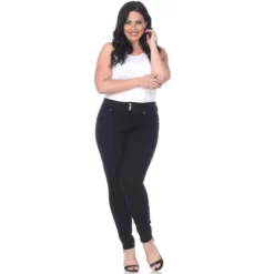 Women's Plus Size Super Stretch Black Denim - White Mark -Trendy Women GUEST 1ca84e38 cb46 4991 af1d 9e8866472b64