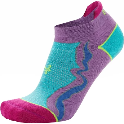 Balega Women's Enduro No Show Running Socks - Bright Lilac/Neon Aqua 1 Balega Women's Enduro No Show Running Socks - Bright Lilac/Neon Aqua