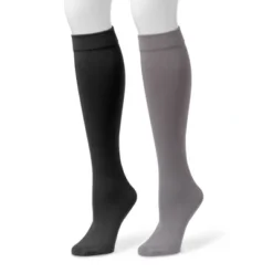 Muk Luks Women's Fleece Lined 2-Pair Pack Knee High Socks -Trendy Women GUEST 1f8259f1 a7a0 4f83 aa59 7ae03bdb0a89