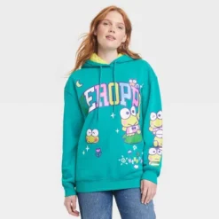 Women's Sanrio Keroppi Graphic Hoodie - Green -Trendy Women GUEST 1f8bbd4f a08b 41f0 bc7b 31b66b8ac2ee