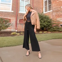 Women's Drawstring Waist Straight Leg Pants - Cupshe -Trendy Women GUEST 1fa3f9aa a392 4933 a3a5 aea698b91894