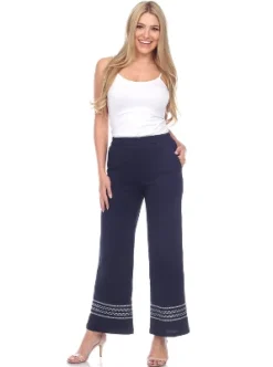 Women's Wide-Leg Pants - White Mark -Trendy Women GUEST 21a08fd1 fadb 4864 a0a5 0b79a8d039fa