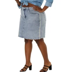 Agnes Orinda Women's Plus Size Denim Embroidered Distressed Ripped Pencil Skirts 14 Agnes Orinda Women's Plus Size Denim Embroidered Distressed Ripped Pencil Skirts -Trendy Women GUEST 21c9d520 a974 4e0f bd19 f4898aed9068