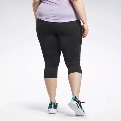 Reebok Workout Ready Basic Capri Leggings (Plus Size) 2 Reebok Workout Ready Basic Capri Leggings (Plus Size) - Image 2