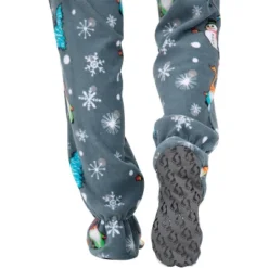 Footed Pajamas - Merry Gnomes Adult Hoodie Fleece Onesie -Trendy Women GUEST 25ee7aa0 ff56 4674 a097 a857a6305649