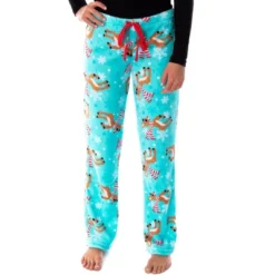 Rudolph The Red Nosed Reindeer Soft Touch Fleece Plush Juniors Pajama Pants -Trendy Women GUEST 28cc1072 d1a3 4690 b3c7 6eb99e3d077e