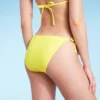 Women's Side-Tie Cheeky Bikini Bottom - Wild Fable™ Yellow