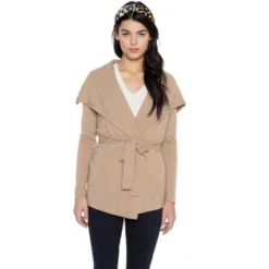 JENNIE LIU Women's 100% Pure Cashmere Long Sleeve Belted Cardigan Sweater -Trendy Women GUEST 292b9499 909c 4cf9 be2c 7ffeb2f9a124