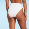 Women's High Waist Cheeky Bikini Bottom - Shade & Shore™ White