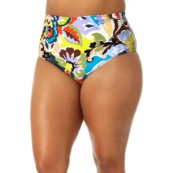 Anne Cole Plus - Women's Fold Over High Waist Shirred Bikini Swim Bottoms -Trendy Women GUEST 2ef5d4de 8ad0 4145 9dac 5a8617595e46